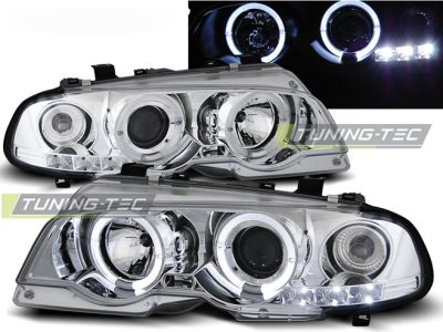 Fari Angel Eyes Cromato per BMW E46 (04.99-03.03) Coupé