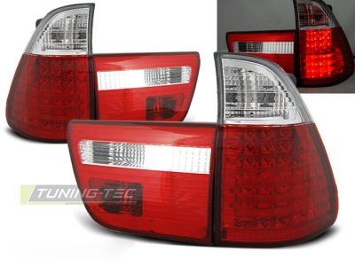 LED Fanali Posteriori Rosso Bianco per BMW X5 E53 (09.99-10.03) - Fanali