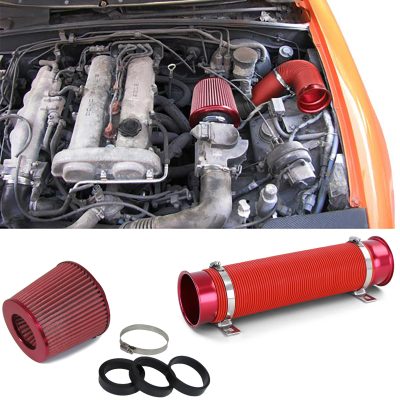 Kit di Aspirazione Fredda con Filtro Sportivo Rosso Universale