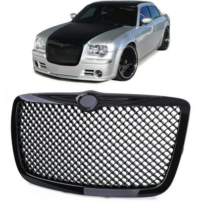 Griglia Anteriore Sportiva Wabendesign Nera Lucida per Chrysler 300C 2004-2011