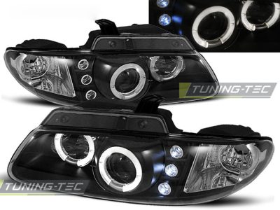Chrysler Voyager 96-02.01 Angel Eyes Neri Universali Fanali Auto Tuning