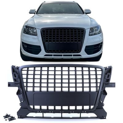Griglia Anteriore Sportiva Senza Emblema per Audi Q5 8R (2008-2012) Seidenmatt