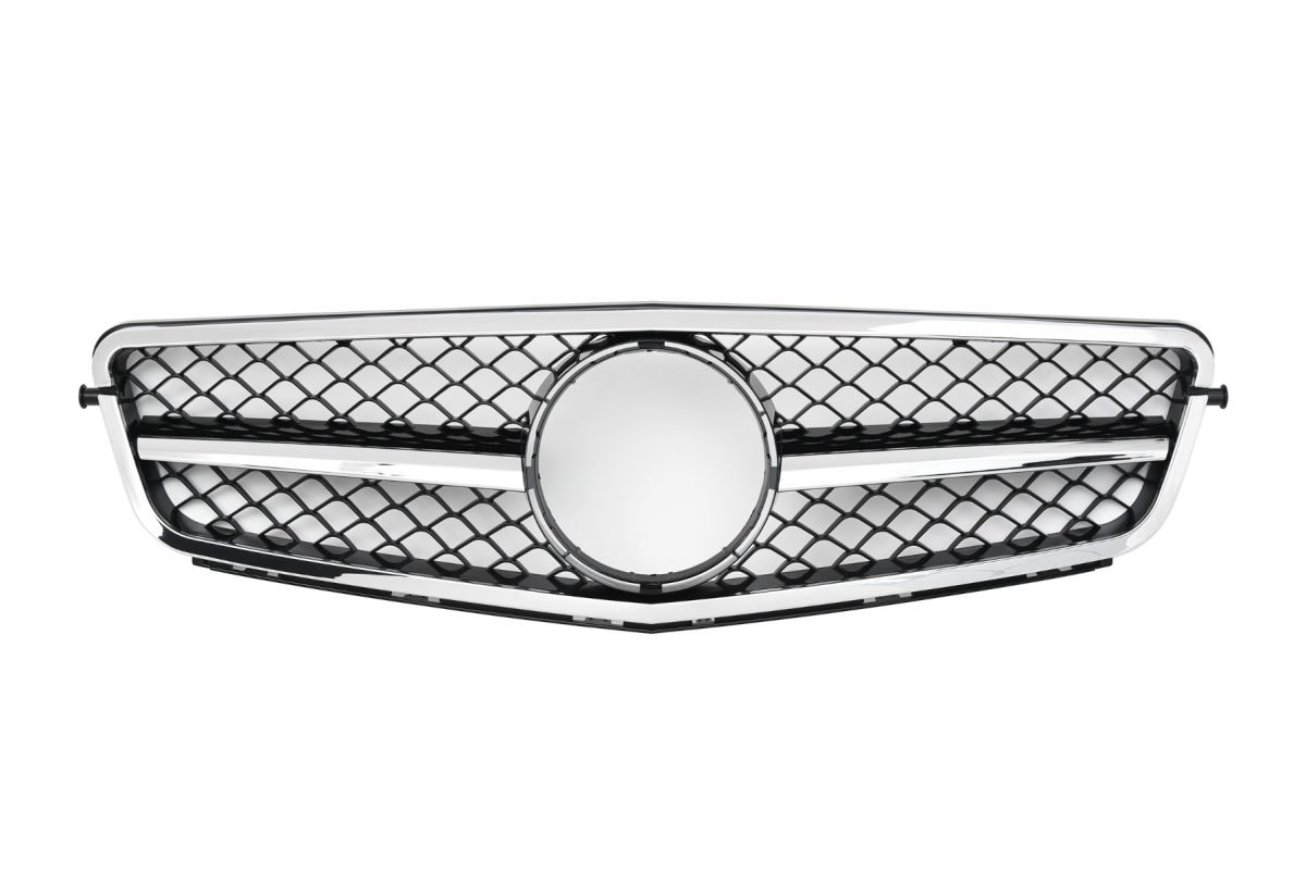 Griglia per Mercedes-Benz C204 Nero + Chrome W204 2007-2014