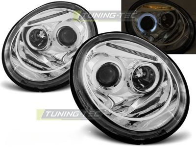 Fari Angel Eyes Cromato per Volkswagen New Beetle (10.98-05.05)