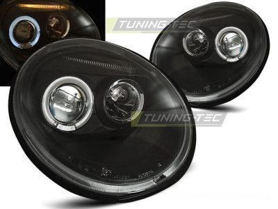 Fari Angel Eyes Nero per Volkswagen New Beetle (10.98-05.05)