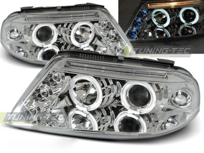 Fari Angel Eyes Cromato per Volkswagen Passat 3BG (09.00-03.05)