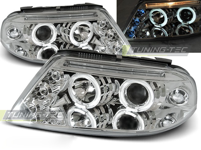 Fari Angel Eyes Cromato per Volkswagen Passat 3BG (09.00-03.05)