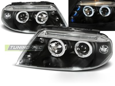 Fari Angel Eyes Nero per Volkswagen Passat 3BG (09.00-03.05)