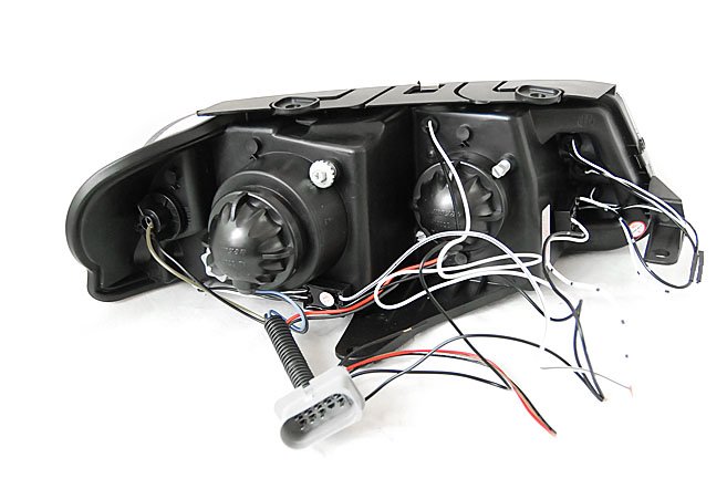 Fari Angel Eyes Nero per Volkswagen Passat 3BG (09.00-03.05)