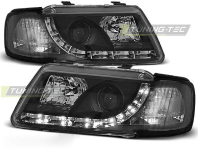 Fari Daylight Nero per Audi A3 8L (08.96-08.00) Fanali Anteriori