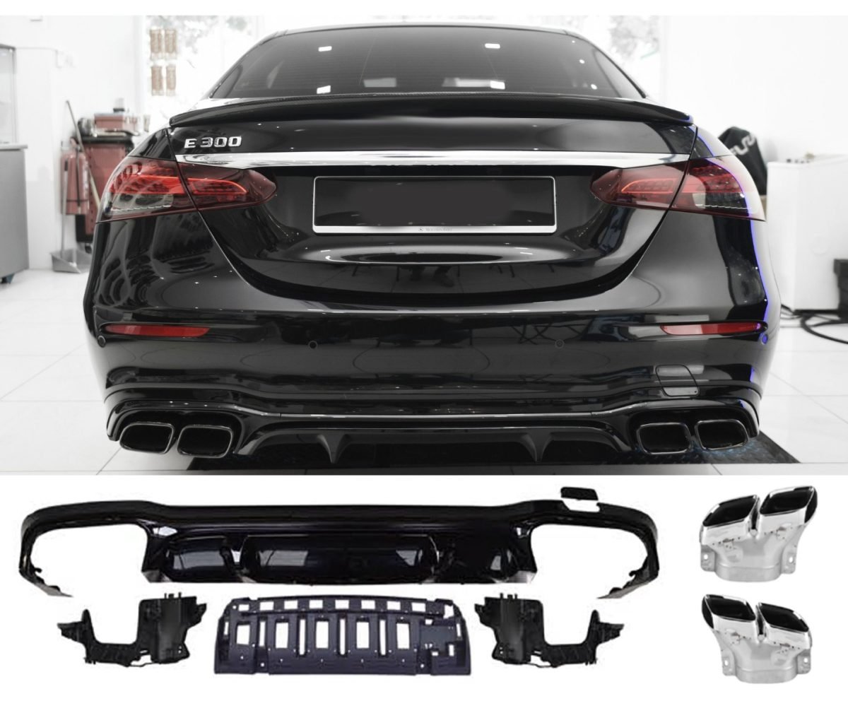 Diffusore Posteriore per Mercedes-Benz E-kasse Restyling W213 2020-2023