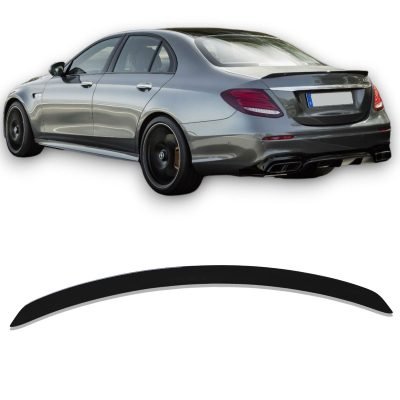 Spoiler Posteriore Nero Glans per Mercedes Classe E W213 2017-2023