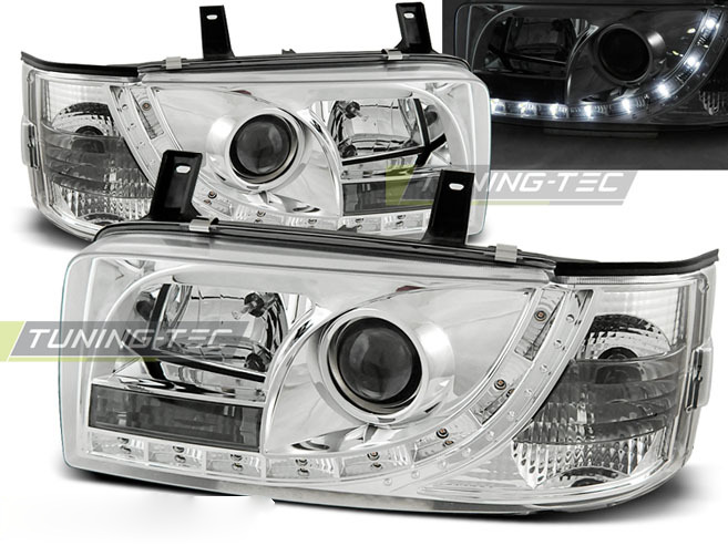 Fari Daylight Cromato per Volkswagen T4 Furgone (90-03.03)