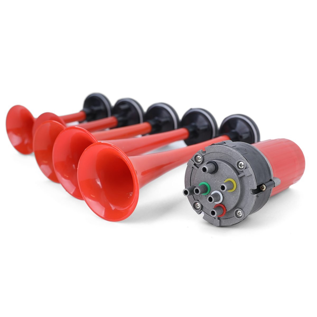 5 Klang Bootsfanfare General Lee Melodie Hupe con Kompressor Rosso 118dB 12