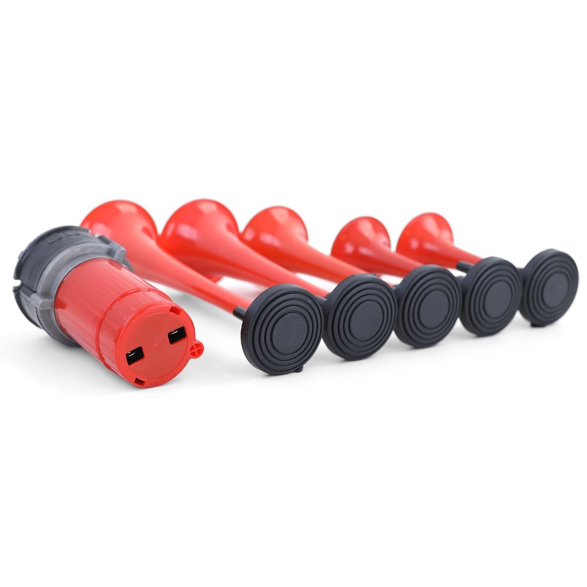5 Klang Bootsfanfare General Lee Melodie Hupe con Kompressor Rosso 118dB 12