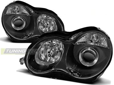 Fari Nero per Mercedes W203 C-Klasa (07.00-03.04) Fanali Anteriori