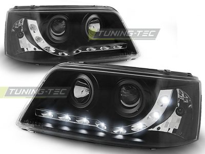 Fari Daylight Nero per Volkswagen T5 (04.03-08.09) Fanali Anteriori