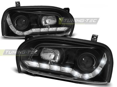 Fari Daylight Nero per Volkswagen Golf 3 (09.91-08.97) Fanali Anteriori