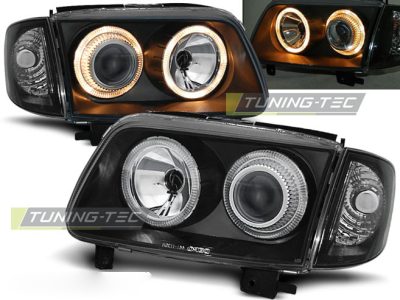 Fari Angel Eyes Nero per Volkswagen POLO 6N2 (10.99-10.01)