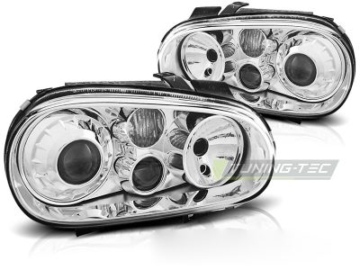 Fari Sport Cromato per Volkswagen Golf 4 (09.97-09.03) - Fanali Anteriori