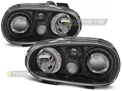 Fari Sport Nero per Volkswagen Golf IV (97-03) Fanali Anteriori Neri