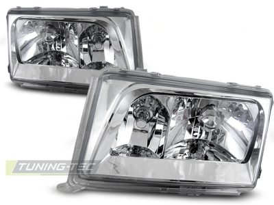 Fari Cromato per Mercedes W124 (1985-1993) - Fanali Anteriori Lucidi