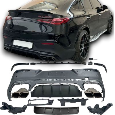 Diffusore Posteriore con Terminali Scarico Cromato per Mercedes C254 2022-2026