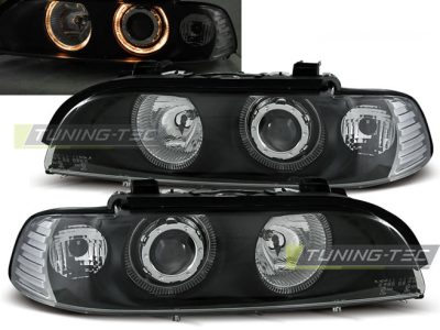 Fari Angel Eyes Nero per BMW E39 (1995-2003) - Fanali Anteriori