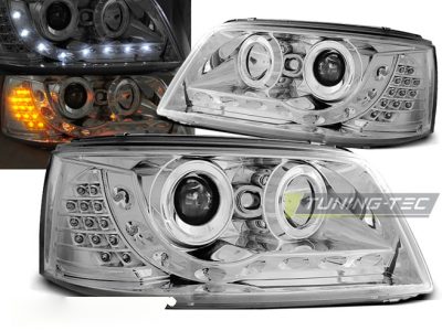 Fari Daylight Cromato per Volkswagen T5 (04.03-08.09) - Fanali Anteriori