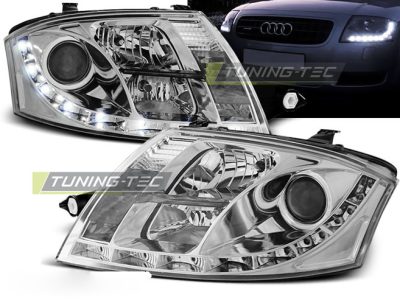 Fari Daylight Cromato per Audi TT (1999-2006) - Fanali Anteriori Cromato