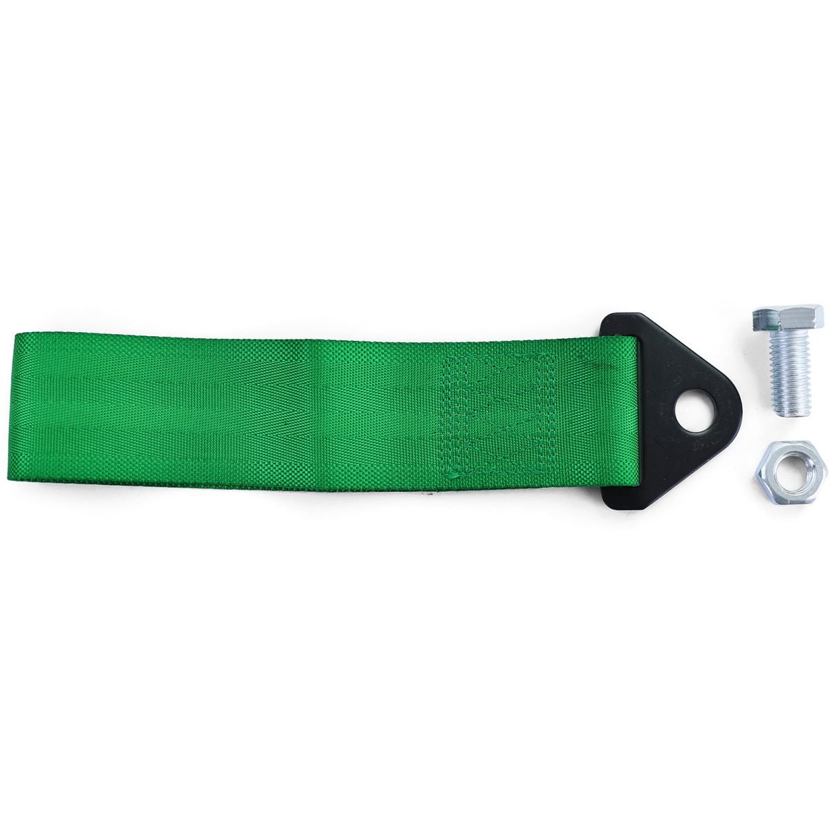 Gancio Traino Universale in Nylon Verde per Auto da Competizione Racing