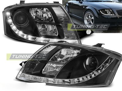 Fari Daylight Nero per Audi TT (1999-2005) - Fanali Anteriori Neri