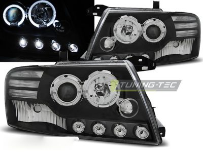 Mitsubishi Pajero V60 00-06 Angel Eyes Nero Fanali Universali Anteriori