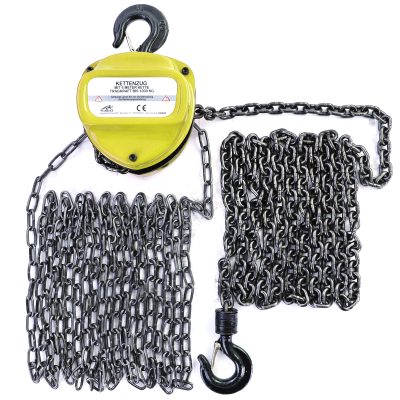 RAMROXX Profi Attrezzo di Sollevamento Flaschenzug 4M Fino a 1T 1000kg Giallo