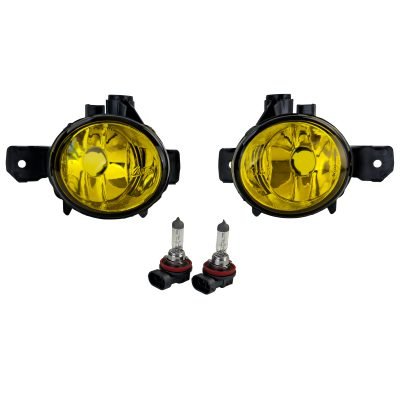 Fendinebbia Set Chiaro Giallo con Lampadine H11 per BMW Serie 1 E81 E82 E87 E88