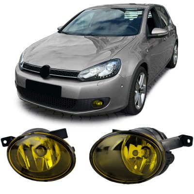 Fendinebbia Set Trasparente Giallo per Volkswagen Golf 6 VI Jetta Tiguan Caddy