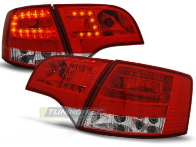 LED Fanali Posteriori Rosso Bianco per Audi A4 B7 (11.04-03.08) Touring