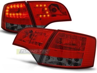 LED Fanali Posteriori Rosso Fumé per Audi A4 B7 (2004-2008) Avant Touring