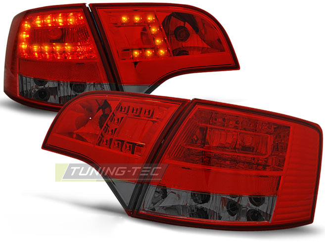 LED Fanali Posteriori Rosso Fumé per Audi A4 B7 (2004-2008) Avant Touring