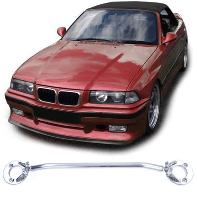Alluminio Barra Duomi Anteriore Poliert per BMW Serie 3 E36 6 Zyl 320i 325i