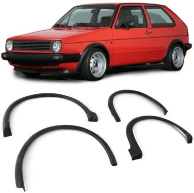 Allargamento Passaruota 4 Pezzi in Plastica per Volkswagen Golf 2 1983-1987