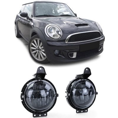 Fendinebbia Vetro Trasparente Nero Fumé per Mini R55 R56 R57 R58 R59 2006-2013