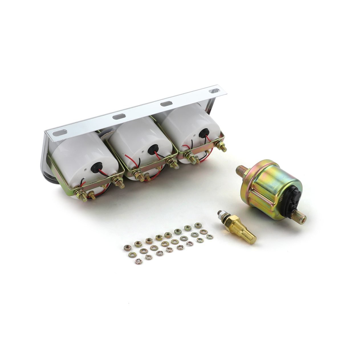 Supplementare Strumenti Serie 3 Set Temperatura Olio Volt Pressione 52mm
