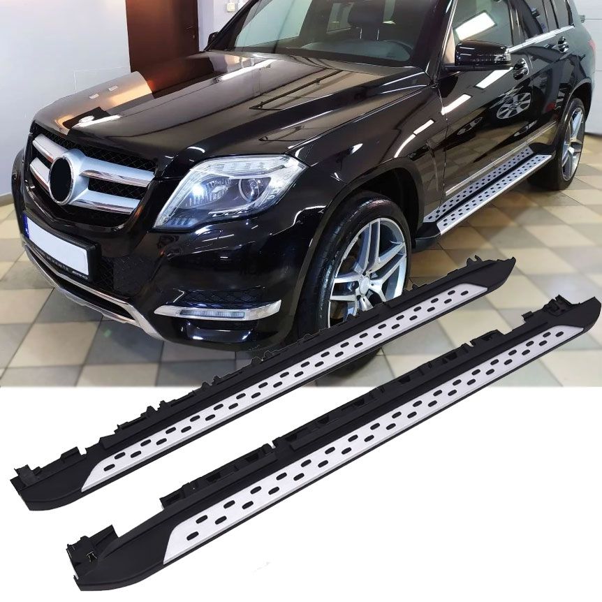 Pedane Laterali in Alluminio per Mercedes-Benz GLK X204 2008-2015