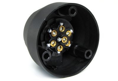7-polige Rimorchio Presa 12V in Plastica con Copertura per Universale