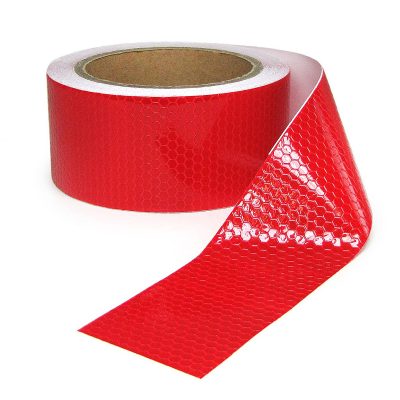 Signalband Markierungsband Absperrband Selbstklebend Riflettente Rosso 10m