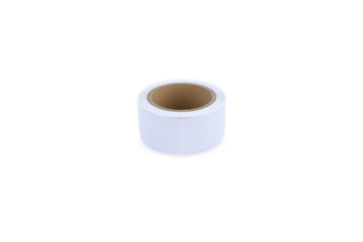 Signalband Markierungsband Absperrband Selbstklebend Riflettente Bianco 10m