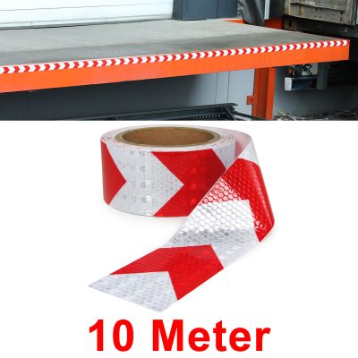 Signalband Markierungsband Absperrband Selbstklebend Riflettente Rosso Bianco