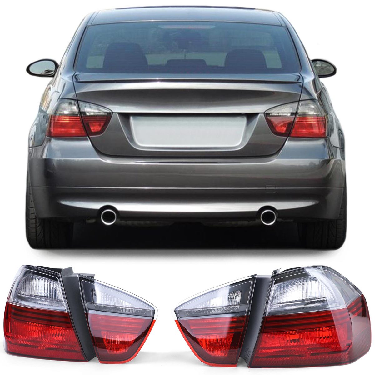 Fanali Posteriori Blackline Set per BMW Serie 3 E90 Berlina 2005-2008