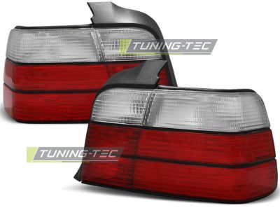 Fanali Posteriori Sport Look Rosso Bianco per BMW E36 Berlina (12.90-08.99)